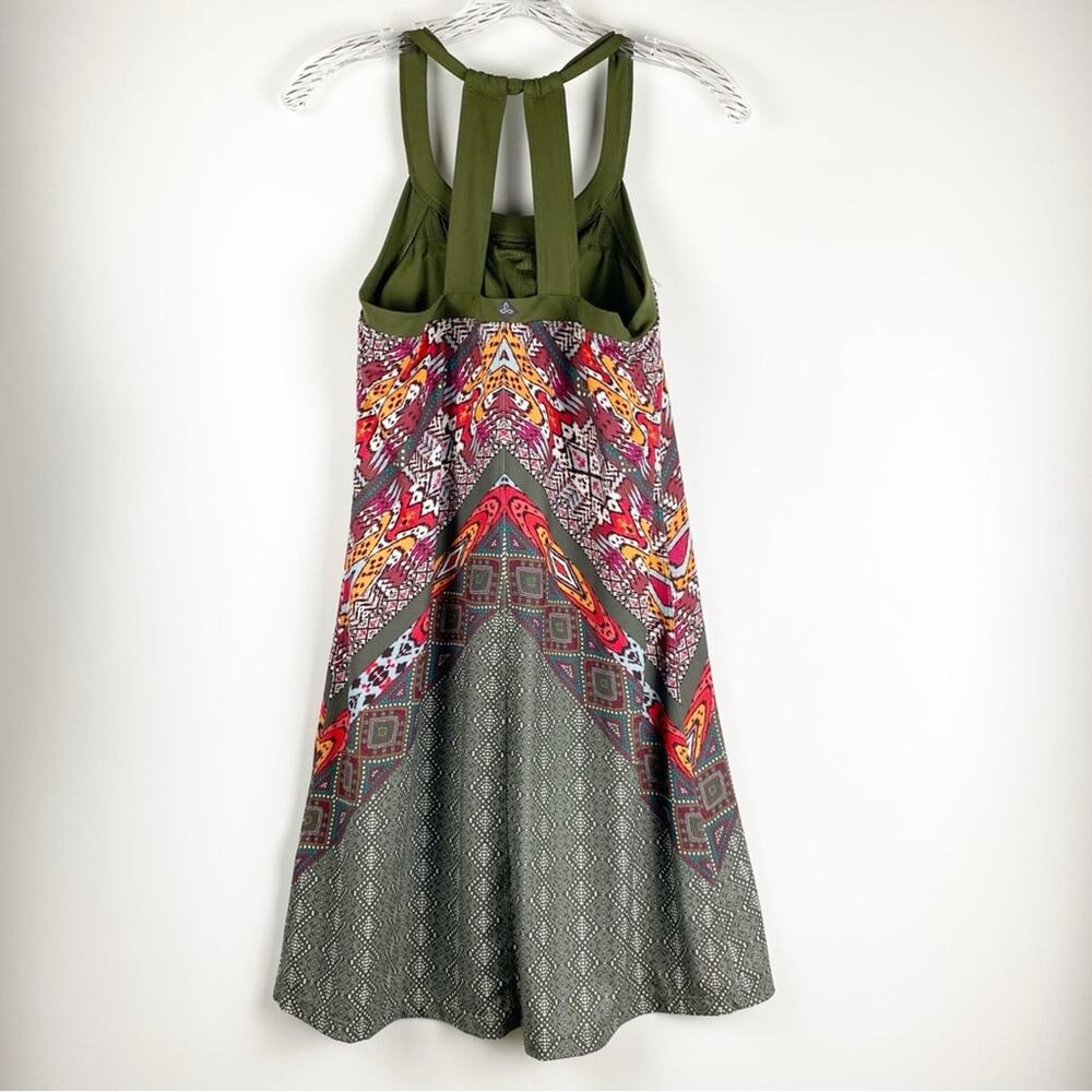 Prana Cantine Athleasure Halter Dress Cargo Marrakesh Green Women’s Size Small - Picture 7 of 10